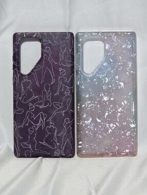 2 Samsung Galaxy S22 Ultra Phone Cases Charcoal & Pearlescent Bundle